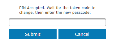 RADIUS (RSA SecurID) Token Authentication New Token Prompt